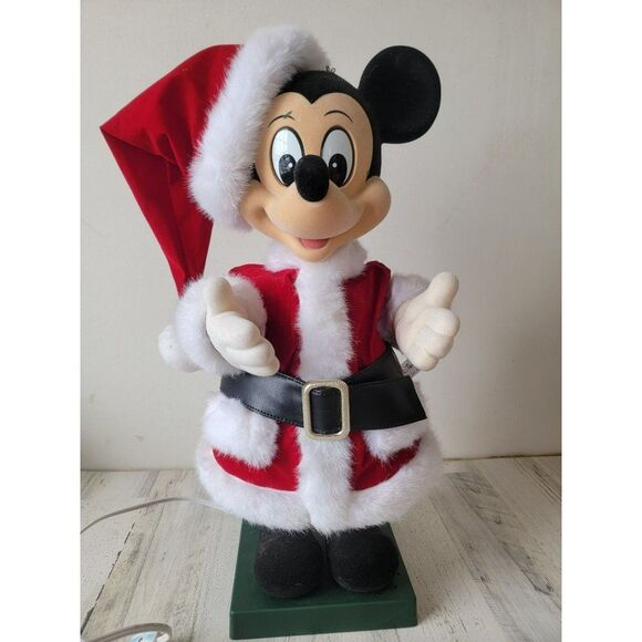 Telco Mickey Mouse Animated Music motionette Santa Claus Xmas decor - Picture 4 of 16